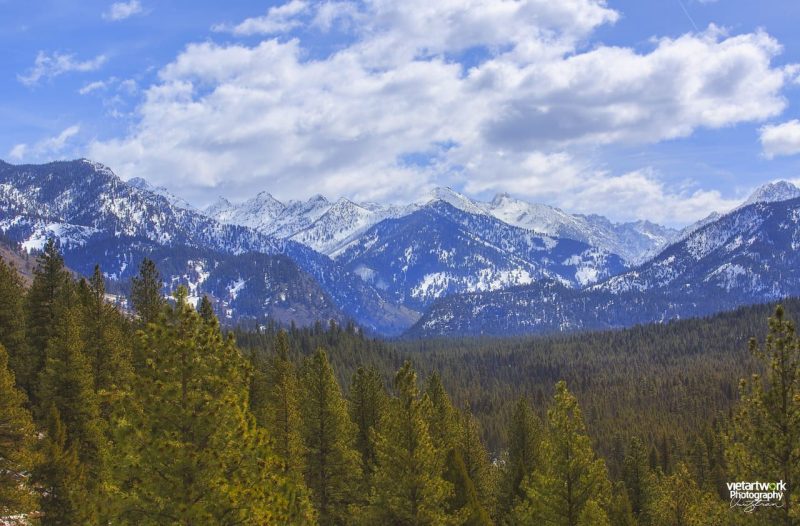Hình ảnh trực quan dãy núi Sawtooth Range