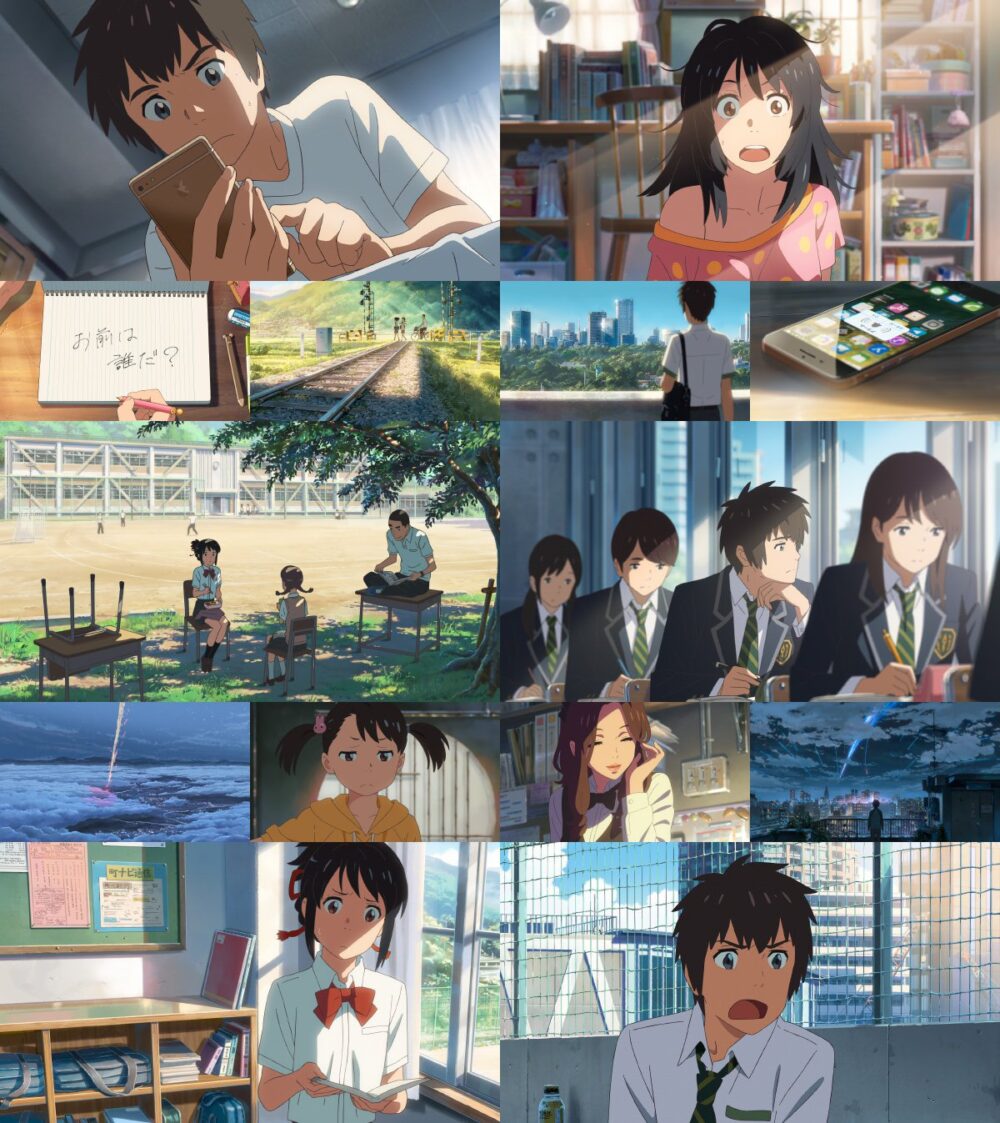 Phân cảnh trong phim Kimi No na wa