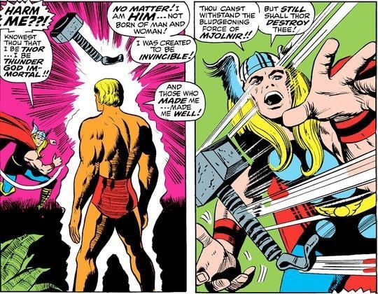 Trận chiến giữa Thor và Him trong Marvel Comics