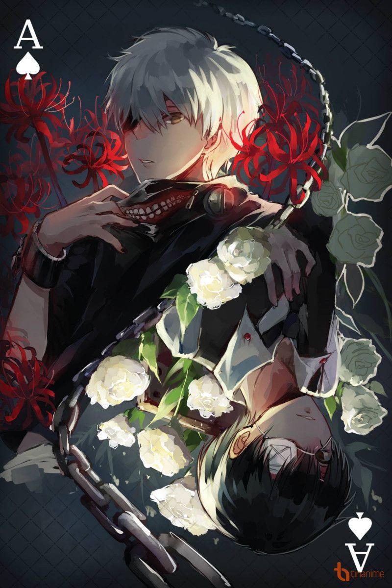 Tạo hình của Kaneki trong tác phẩm
