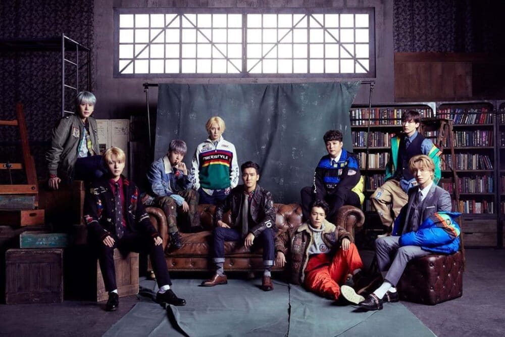 Tạo hình của Super Junior trong I Think I phiên bản Nhật