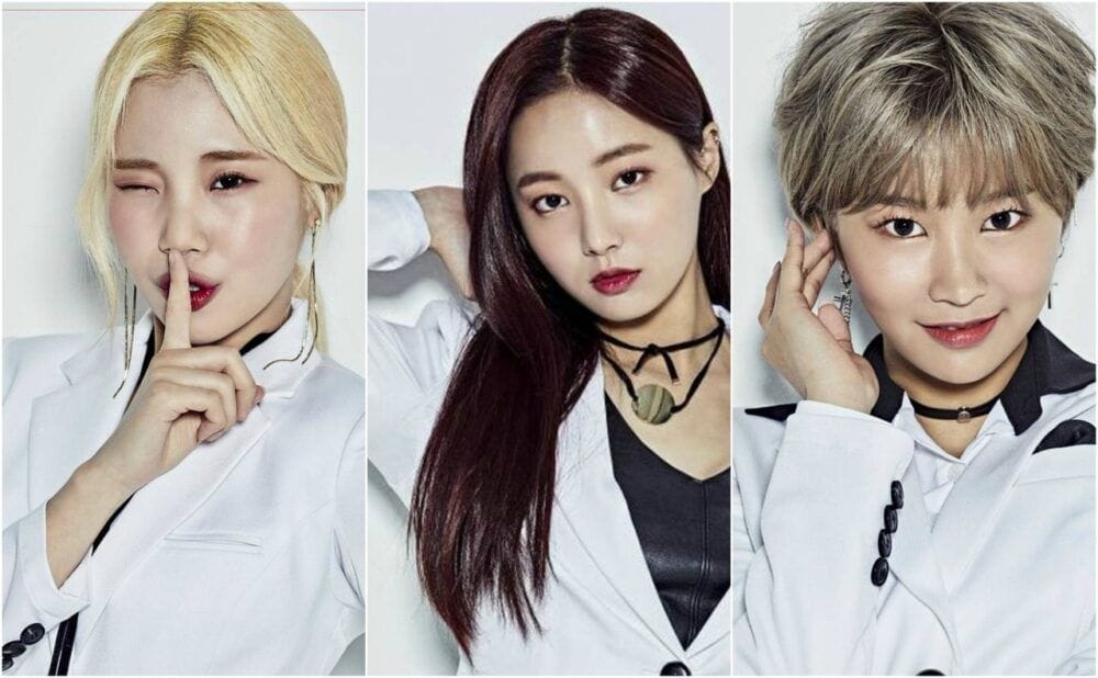 Hình ảnh của JooE, Yeonwoo và Hyebin
