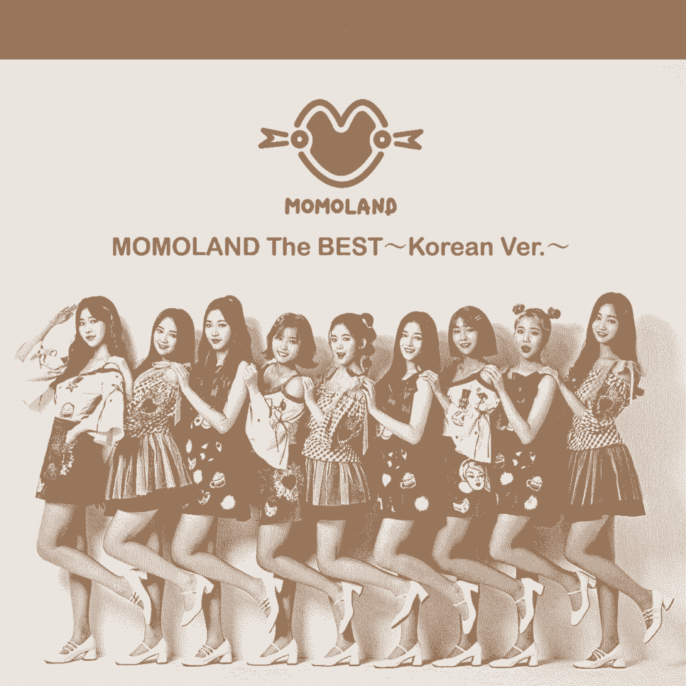 Poster của Momoland và Tower records ở Nhật