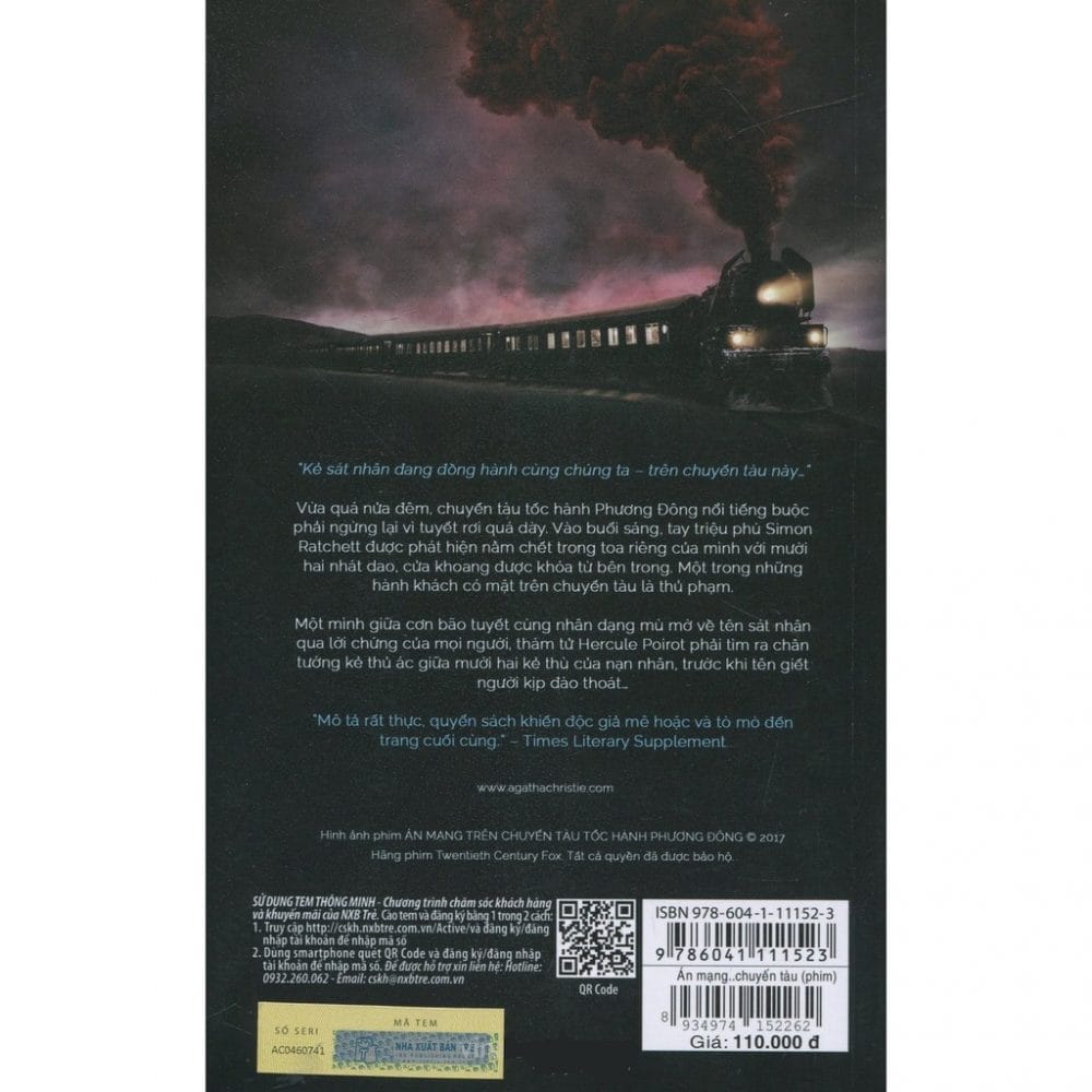 Quyển tiểu thuyết đầy hấp dẫn Murder on the Orient Express