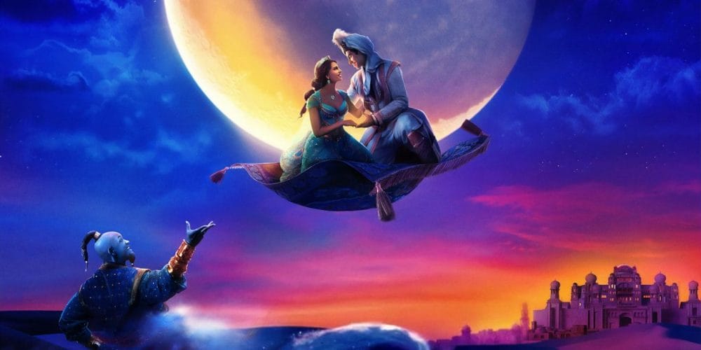 Aladdin và Jasmine trên chiếc thảm thần kỳ