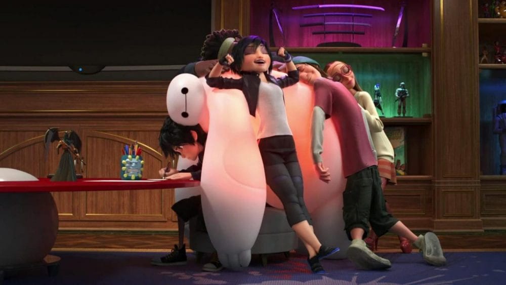 Hình ảnh BayMax chăm sóc cho cả biệt đội