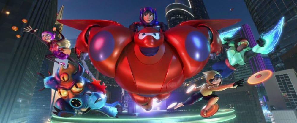 Biệt đội Big Hero 6 sau khi khoác lên mình những bộ giáp chiến đấu