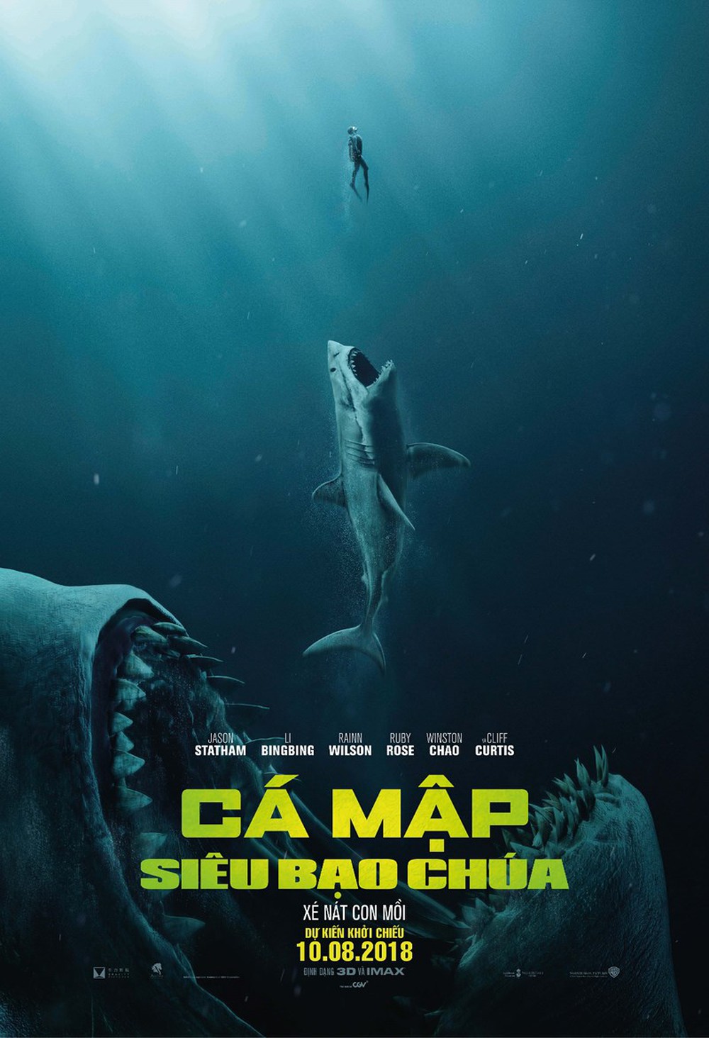 Poster chính thức của The Meg tại Việt Nam