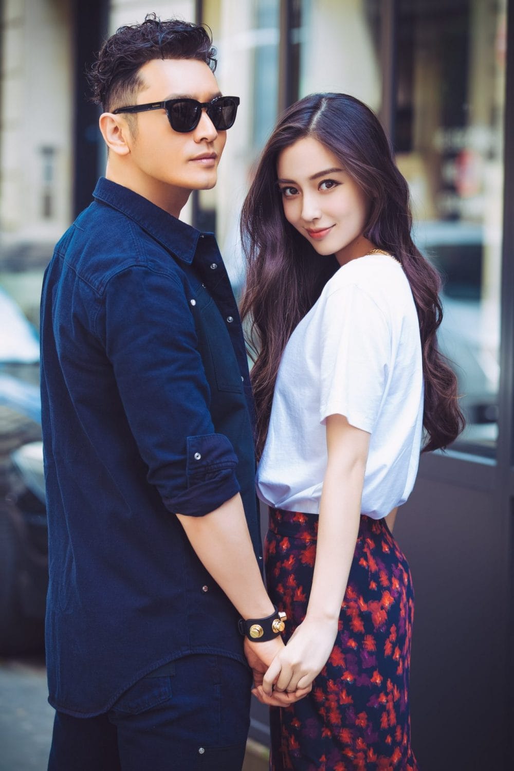 Angela Baby và Huỳnh Hiểu Minh ngọt ngào tại Pháp