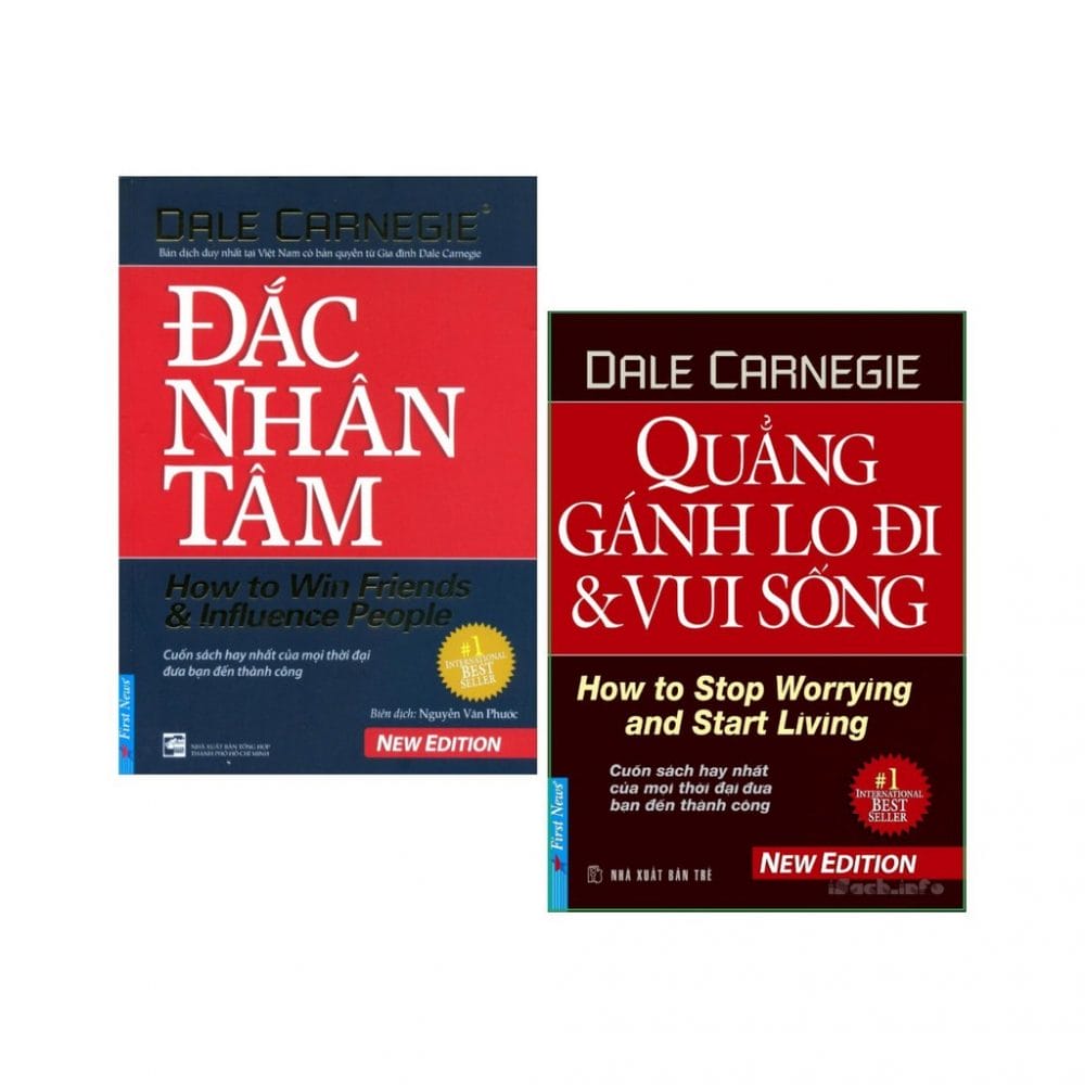 Bộ hai cuốn sách Đắc nhân tâm và Quẳng gánh lo đi và vui sống