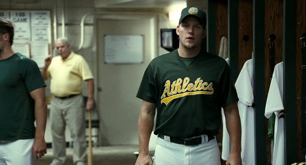 Tạo hình của Chris Pratt trong Moneyball