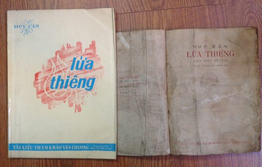Ảnh minh họa tập thơ Lửa thiêng của Huy Cận