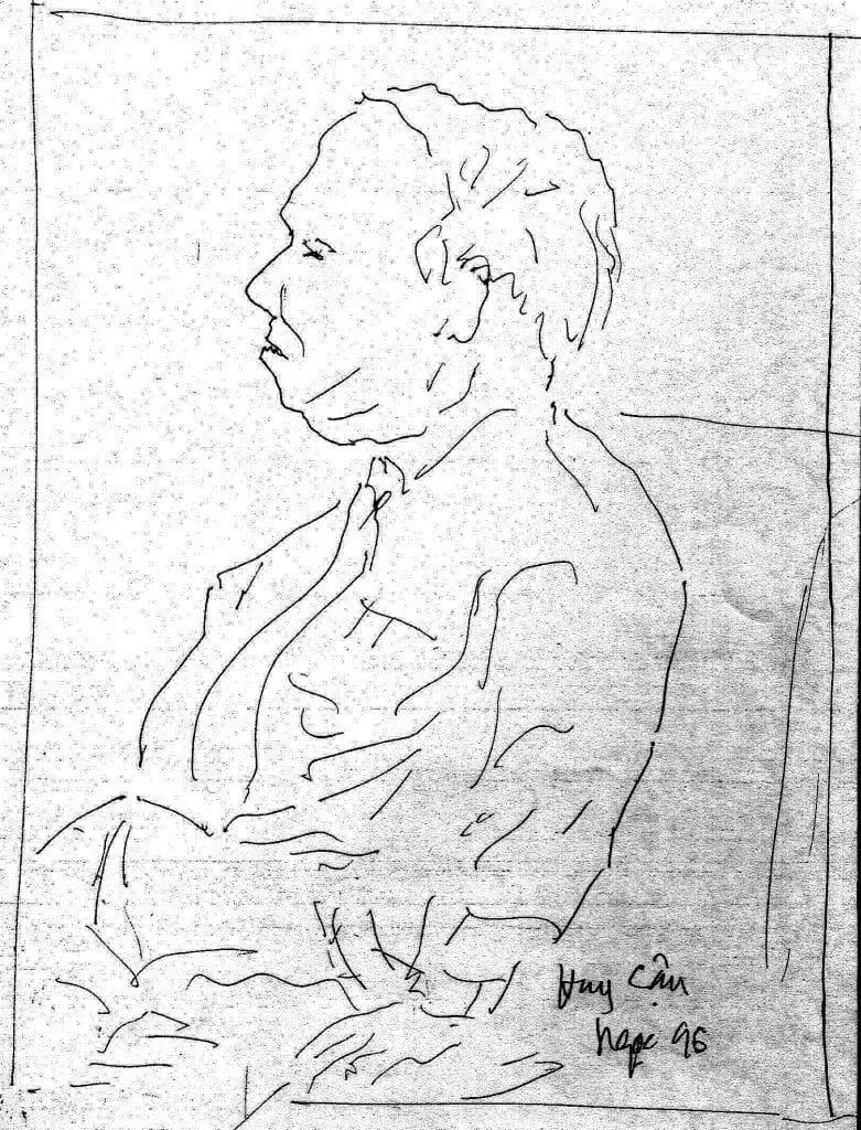Ảnh vẽ minh họa nhà thơ