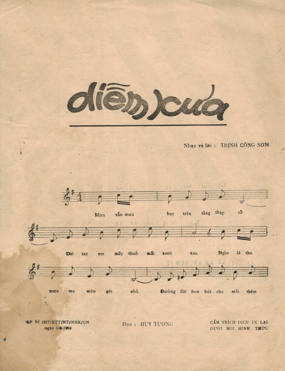 Bản nhạc Diễm xưa