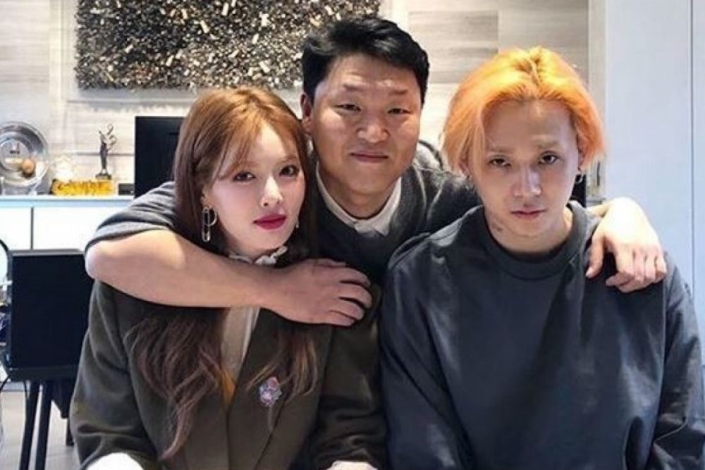 PSY chụp cùng hai thành viên PNation