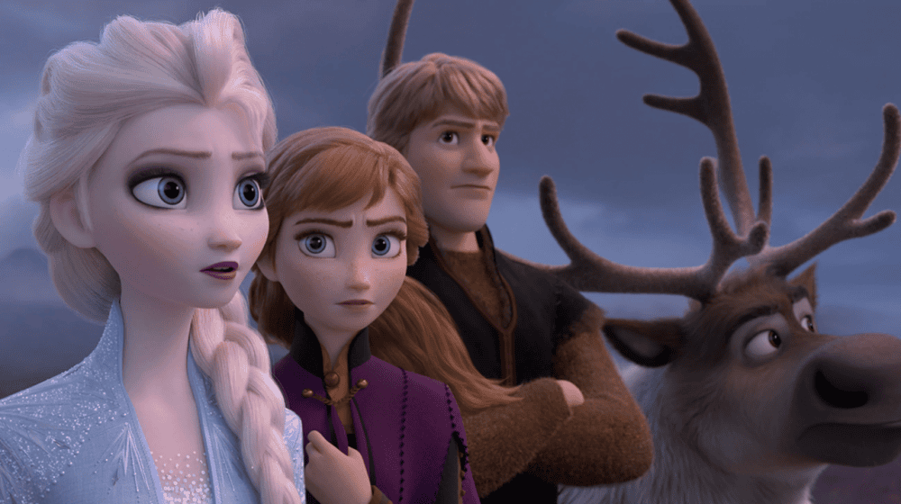 Hai nàng công chúa và những người bạn khi lạc vào khu vườn phép thuật trong Frozen 2