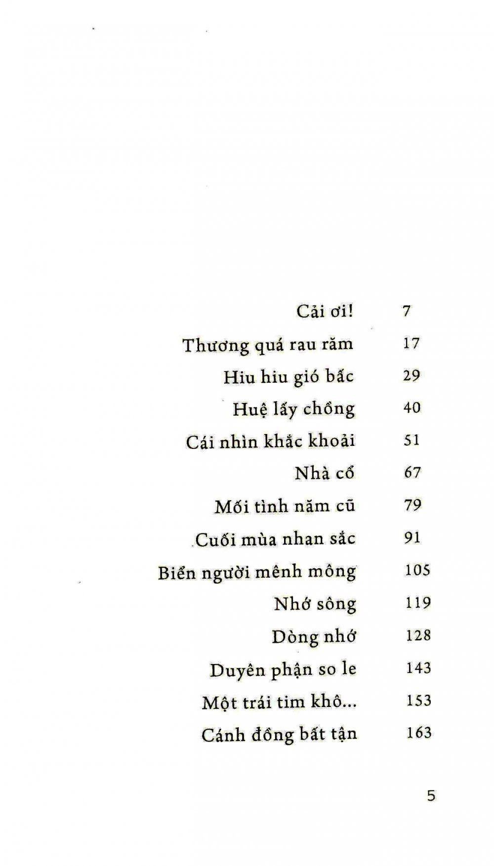 Mỗi cái tên chứa một nỗi buồn riêng biệt