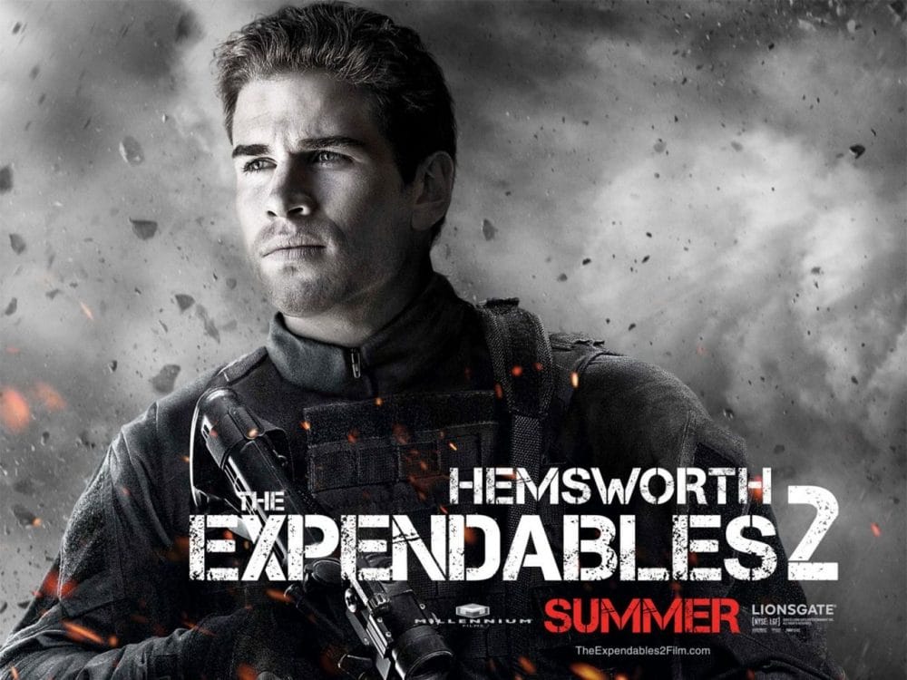 Sự xuất hiện của nam diễn viên trong The Expendables 2