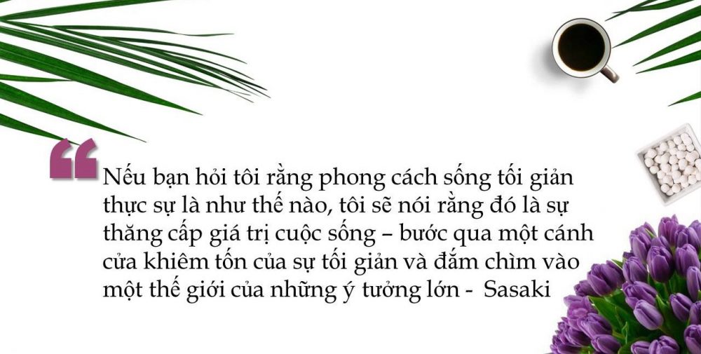 Suy nghĩ của tác giả về phong cách sống tối giản thực sự