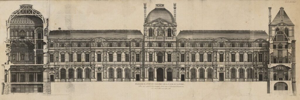 Tác phẩm "Lourve 1756" ở bảo tàng Louvre, Paris