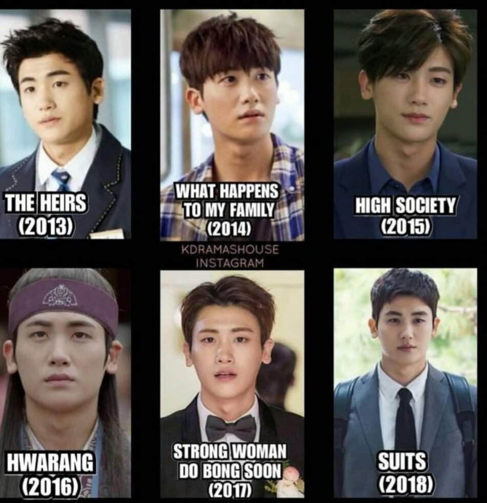 Tạo hình của nam diễn viên Park Hyung Sik qua từng bộ phim