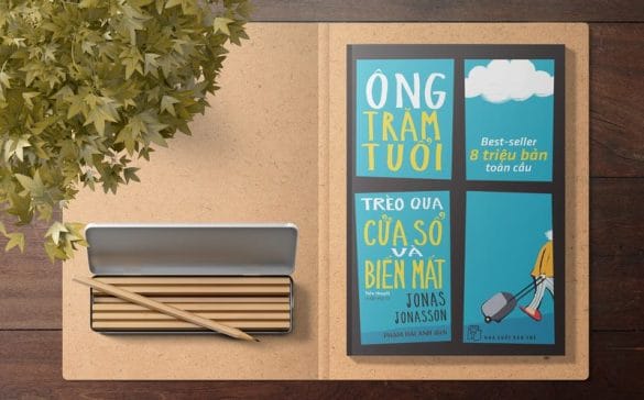 Bìa sách Ông trăm tuổi trèo qua cửa sổ và biến mất