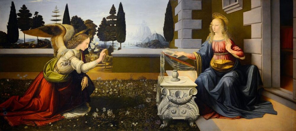 Bức họa "Truyền tin" của Leonardo da Vinci