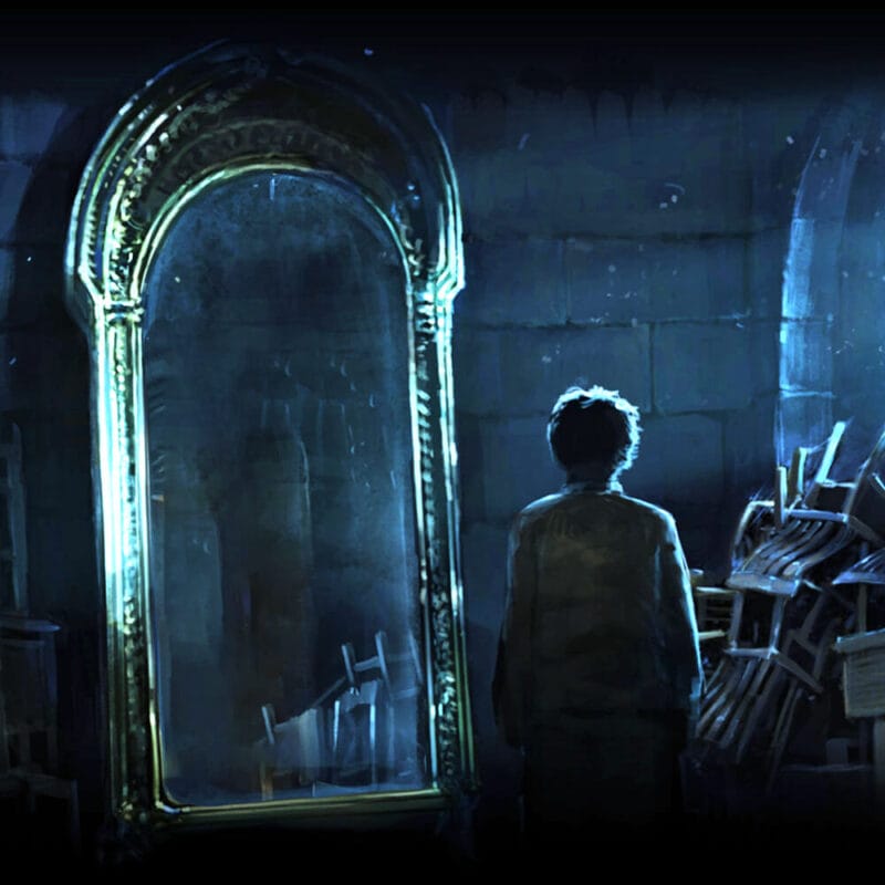 Ảnh minh hoa cho tấm gương ảo ảnh trong Harry Potter và hòn đá phù thủy