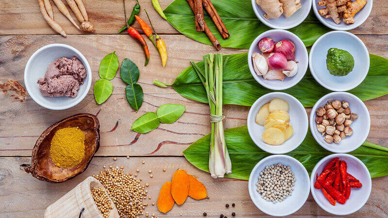 Sự cân bằng ngũ vị trong các món ăn của người Thái