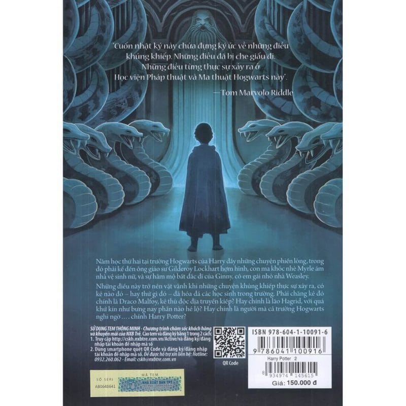 Bìa sau của Harry Potter và Phòng chứa bí mật