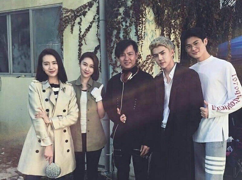 Sehun và các diễn viên trong phim