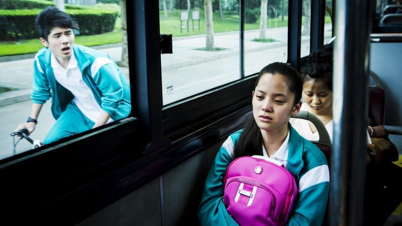 Lưu Hạo Nhiên và bạn diễn Âu Dương Na Na trong phim Chuyện tình Bắc Kinh