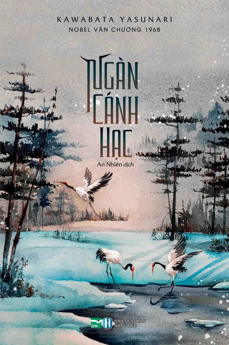 Ảnh minh họa cho bìa ngoài tiểu thuyết Ngàn cánh hạc