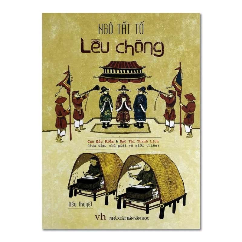 Ảnh bìa cuốn sách Lều chõng do Ngô Tất Tố chắp bút