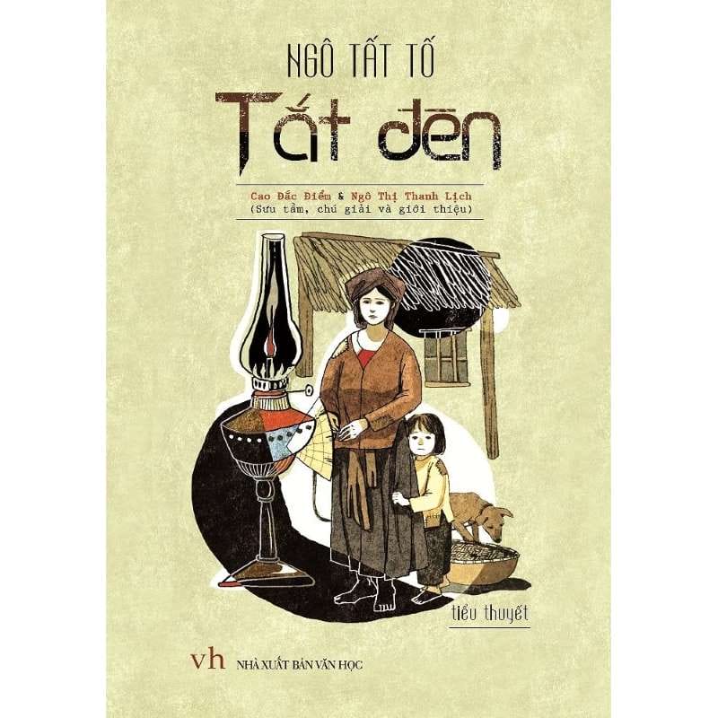 Ảnh bìa cuốn tiểu thuyết Tắt đèn tiêu biểu của Ngô Tất Tố