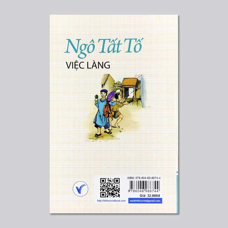 Ảnh bìa phía sau của cuốn sách Việc làng