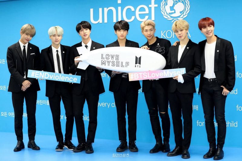 BTS hợp tác cùng UNICEF thực hiện chiến dịch Love Myself