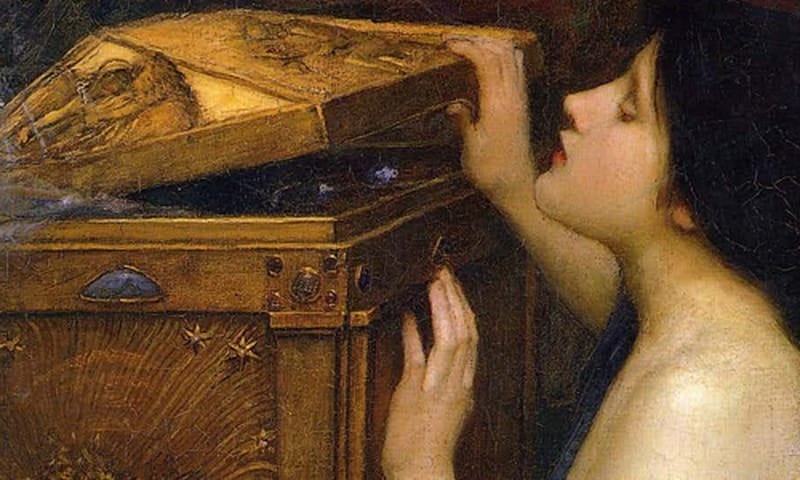 Pandora mở chiếc hộp cấm thả tai ương ra nhân gian