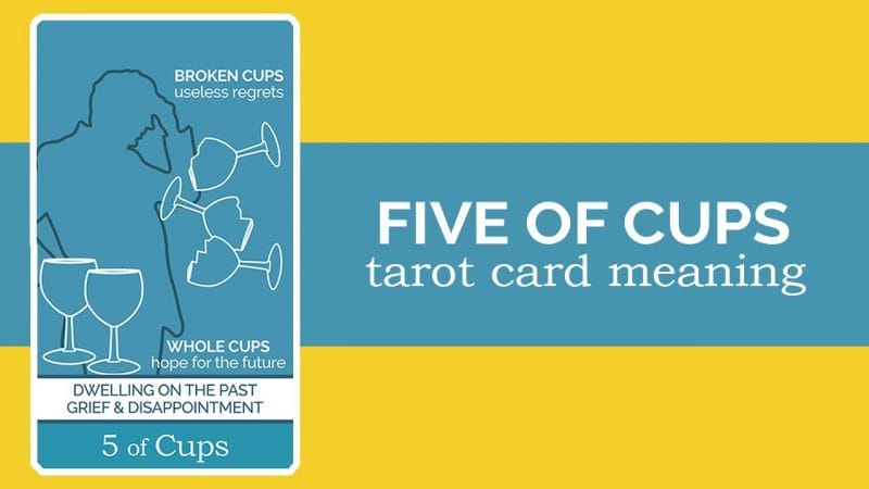 5 Of Cups gợi nhắc nhiều đến sự bất ổn trong cảm xúc và tinh thần nhiều hơn là tình trạng thể chất