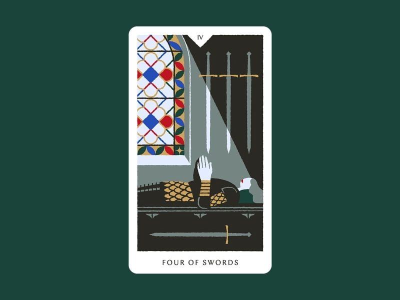 Ý nghĩa tổng quan lá bài Four of Swords