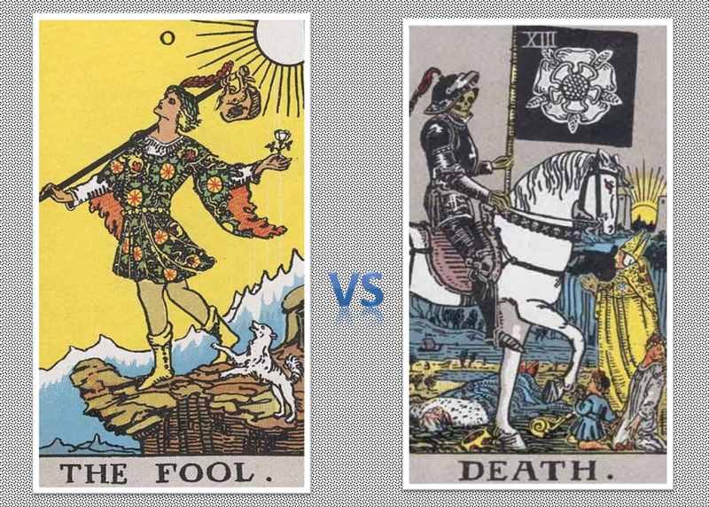 Khi The Death và The Fool cùng xuất hiện thì sẽ báo hiệu những điều không mấy tích cực