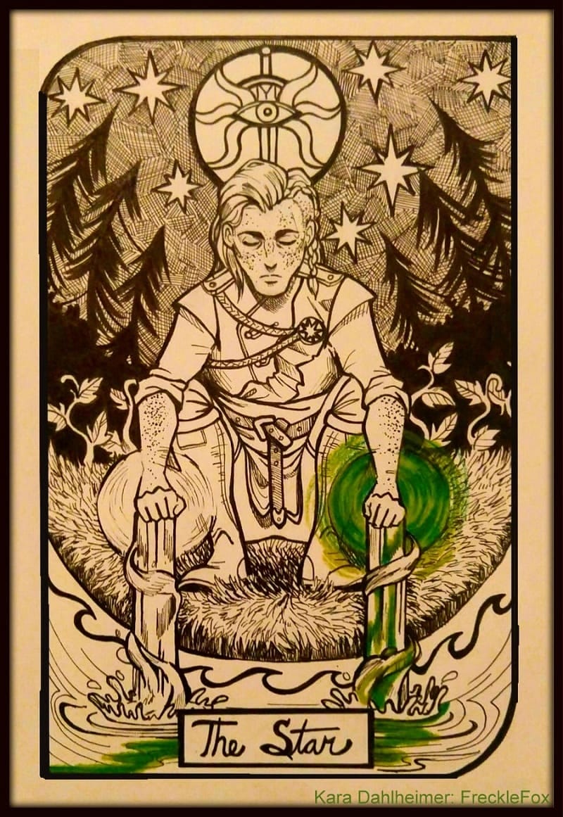 Vị trí lá bài The Star trong bộ bài Tarot