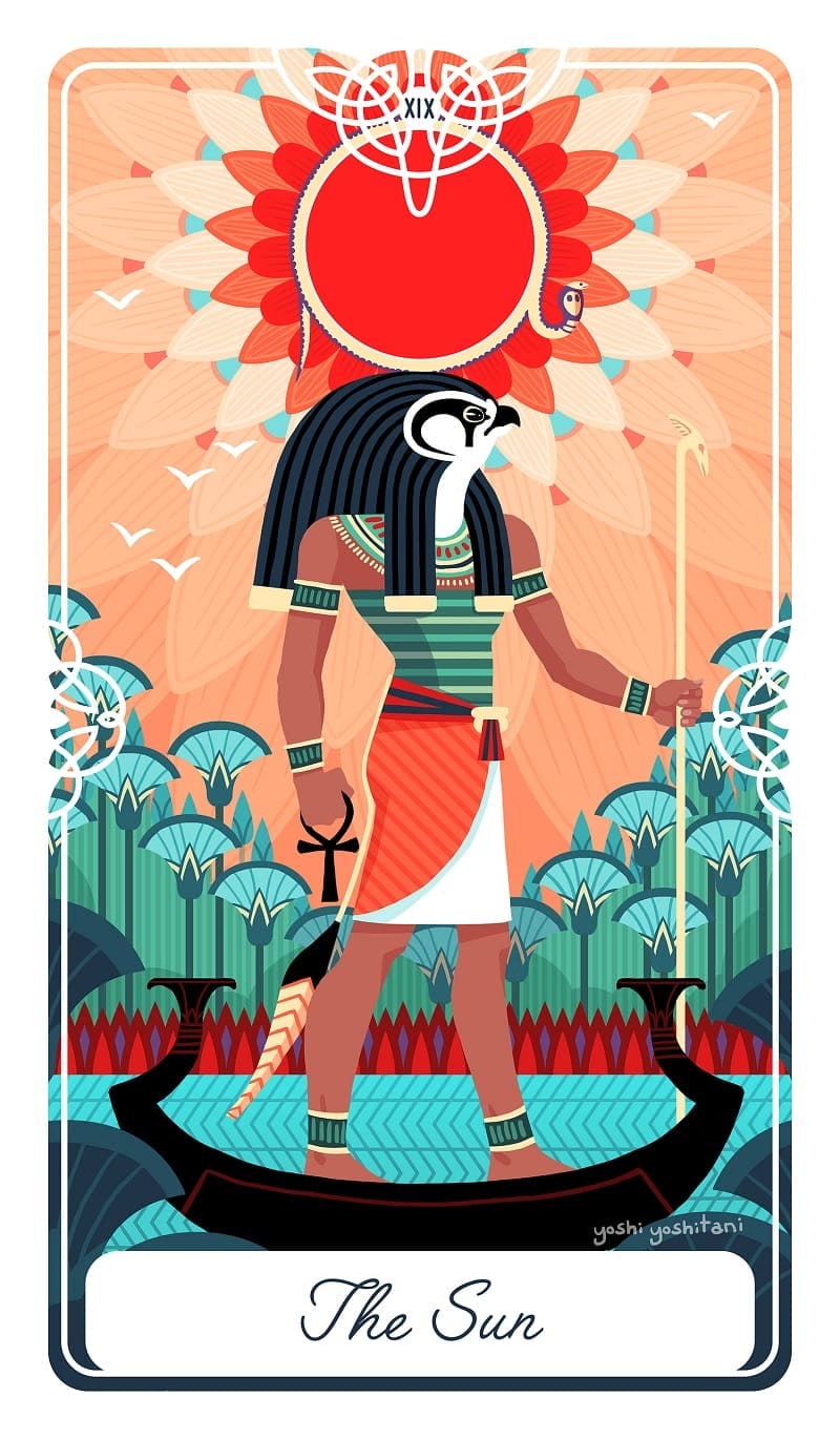 Những phiên bản của lá The Sun trong những bộ bài Tarot khác nhau