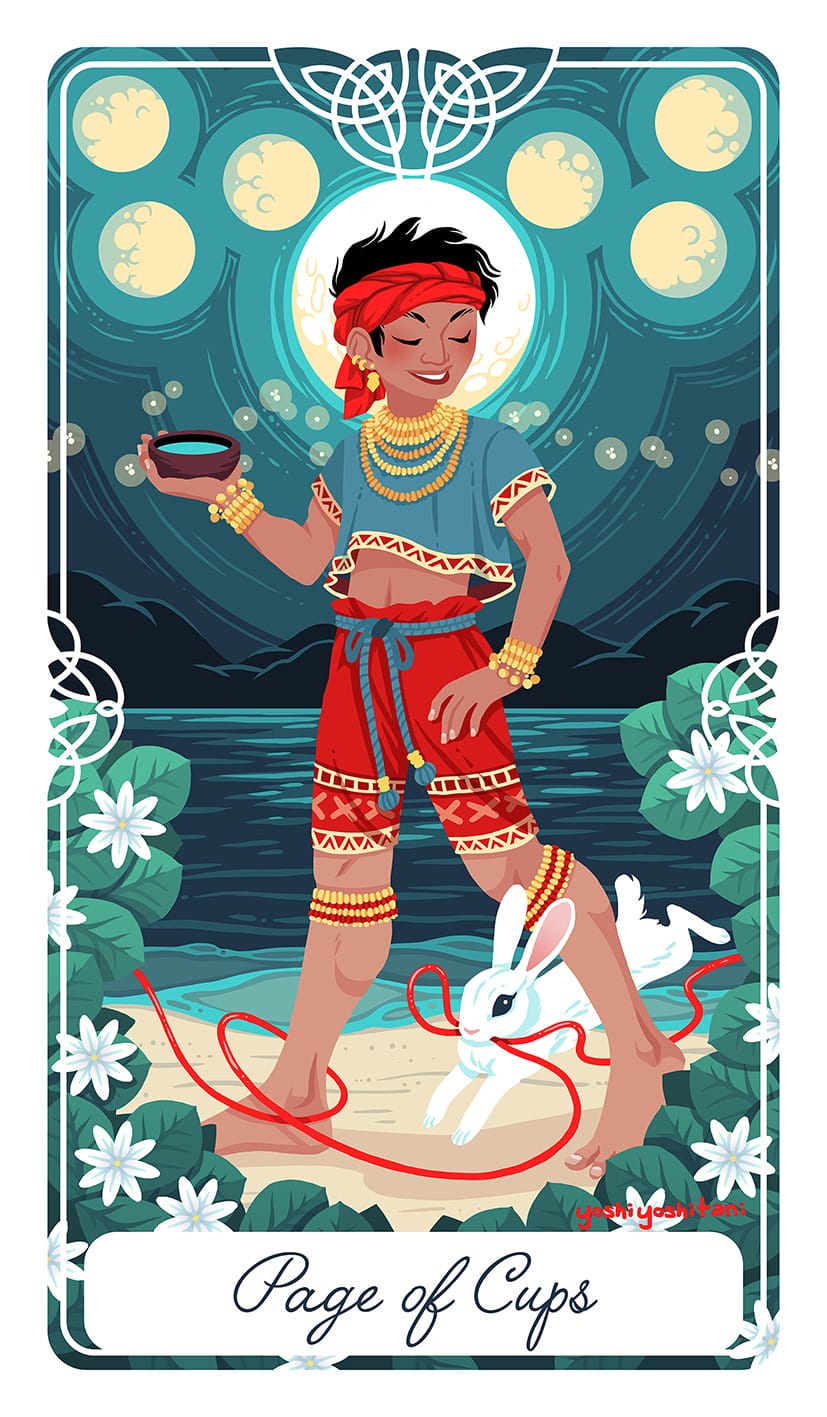 Page Of Cups được xem là một trong những điềm báo tốt lành trong trải bài tình yêu