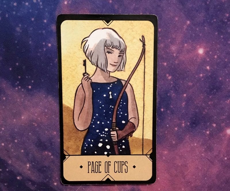 Lá bài Page Of Cups thường xuất hiện khi bạn được Vũ trụ cũng kêu gọi cần phải tin vào trực giác của bản thân