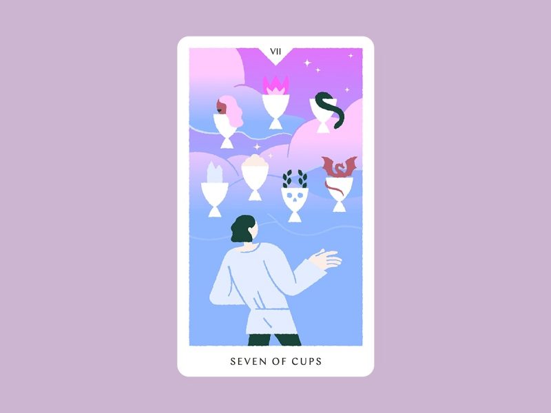 7 Of Cups thường là lá bài ám chỉ đến những quyết định quan trọng của đời người