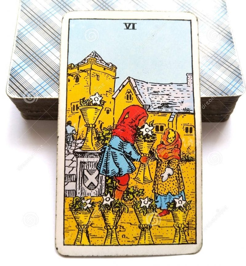 nếu bạn đã kết hôn thì lá bài 6 Of Cups ở vị trí đảo ngược có thể đại diện cho các vấn đề liên quan đến sinh sản