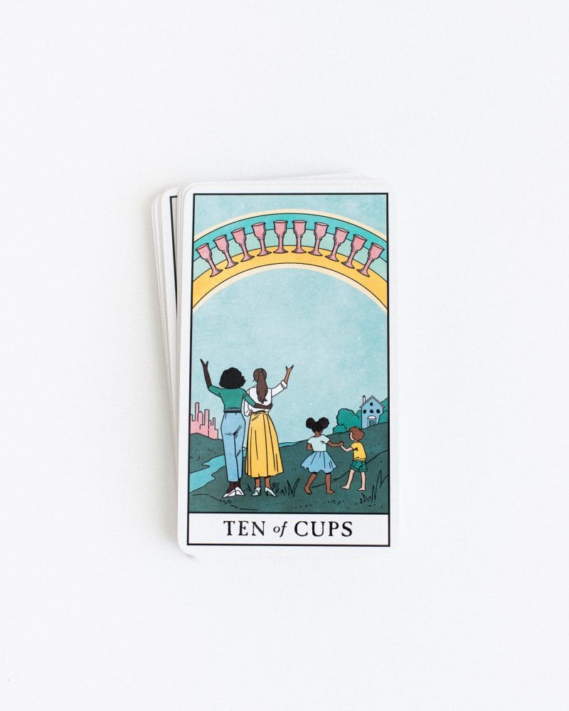 Sự xuất hiện của 10 Of Cups trong trải bài thường ám chỉ rằng sắp tới, bạn sẽ nhận được phước lành nào đó do Vũ trụ ban tặng
