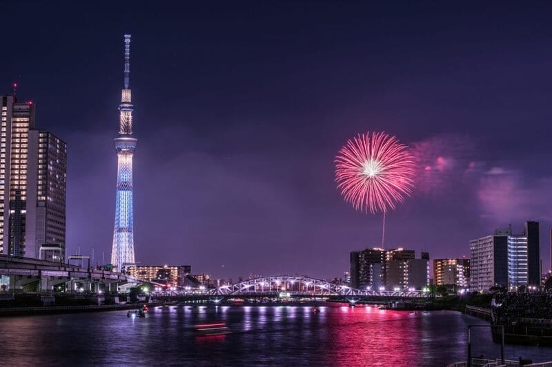 Địa điểm diễn ra lễ hội pháo hoa Sumidagawa