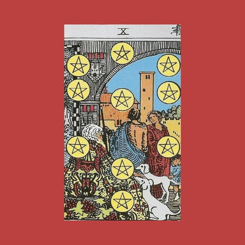 Lá bài 10 of Pentacles ngược và những thông điệp đáng chú ý